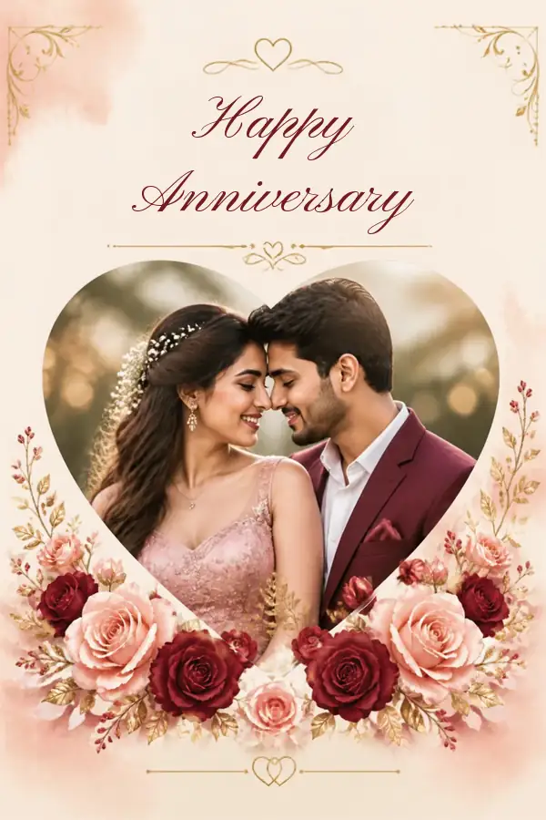 Anniversary greeting card design
