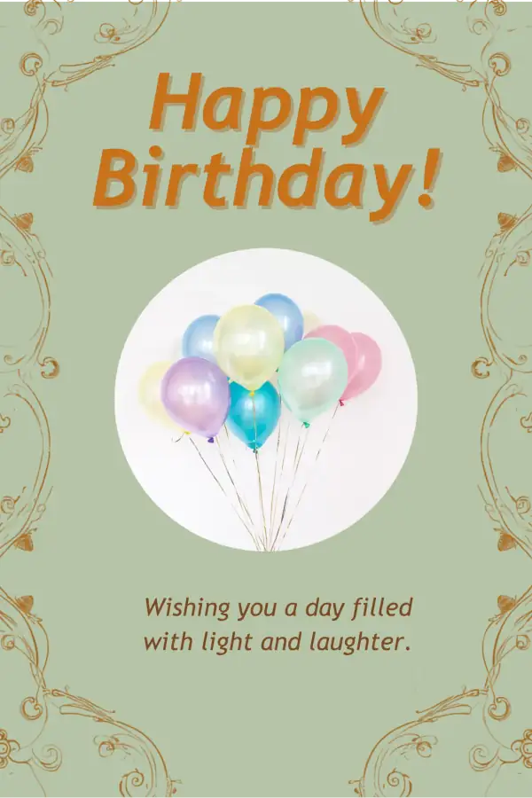 Birthday card design